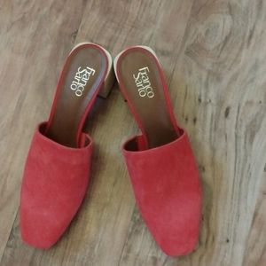 NWOT, Franco Sarto orange suede shoes